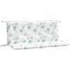 Poduška na zahradní lavici 120x(50+50)x7 cm látka oxford [361694] (Barva Vzor listí)