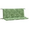 Poduška na zahradní lavici 120x(50+50)x7 cm látka oxford [361694] (Barva Vzor listí)