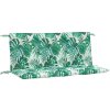 Poduška na zahradní lavici 120x(50+50)x7 cm látka oxford [361694] (Barva Vzor listí)