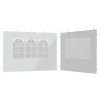 Boční stěna k party stanu 2 ks s oknem PE [45113] (Barva Bílá)