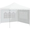 Boční stěna k party stanu 2 ks s oknem PE [45113] (Barva Bílá)