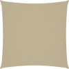 Plachta proti slunci z oxfordské látky čtvercová 2x2 m [43021] (Barva Krémová)