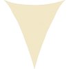 Stínicí plachta 160 g/m² trojúhelník 5 x 7 x 7 m HDPE [311209] (Barva Krémová)