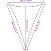 Stínicí plachta 160 g/m² trojúhelník 5 x 7 x 7 m HDPE [311209] (Barva Krémová)