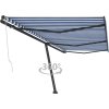 Volně stojící automatická markýza 600 x 300 cm [3069806] (Barva Modro-bílá)