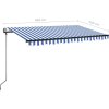 Automatická zatahovací markýza 400 x 350 cm [3069188] (Barva Žluto-bílá)