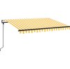 Automatická zatahovací markýza 350 x 250 cm [3069088] (Barva Žluto-bílá)