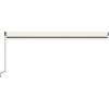 Zatahovací markýza senzor větru a LED 500 x 300 cm [3069152] (Barva Krémová)