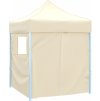 Profesionální skládací party stan 4 bočnice 2 x 2 m ocel [48888] (Barva Bílá)