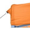Skládací party stan pop-up oranžový 410 x 279 x 315 cm [48892] (Barva cream (blue frame))