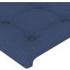 Čelo postele 2 ks 80 x 5 x 78/88 cm textil [346482] (Barva Modrá)