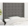 Čelo postele typu ušák 83x16x118/128 cm textil [3119994] (Barva Modrá)