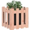 Zahradní truhlík plotový design 40x40x40 cm masivní douglaska [832451] (Barva Přírodně impregnované)