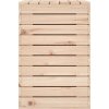 Koš na prádlo 88,5 x 44 x 66 cm masivní borové dřevo [832319] (Barva Přírodní)