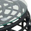 3dílný bistro set polyratan [48579] (Barva Černá)