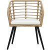 3dílný bistro set polyratan [48579] (Barva Černá)