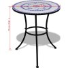 3dílný bistro set mozaikový keramický [271771] (Barva Modro-bílá)