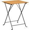 3dílný skládací bistro set masivní akáciové dřevo [319972] (Barva Bílá)