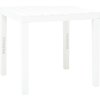 Zahradní stůl se 2 lavicemi plast [48777] (Barva Bílá)