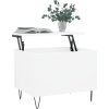 Konferenční stolek 60x44,5x45 cm kompozitní dřevo [830950] (Barva Bílá s vysokým leskem)