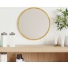 Nástěnné zrcadlo Ø 20 cm kulaté [348173] (Barva Stříbrná)
