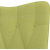 Houpací křeslo se stoličkou textil [327628] (Barva Černá)