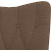 Houpací křeslo se stoličkou textil [327628] (Barva Černá)