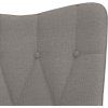 Houpací křeslo se stoličkou textil [327628] (Barva Černá)