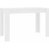 Jídelní stůl 120 x 60 x 76 cm dřevotříska [800432] (Barva Bílá)