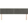 Čela postele 180x5x78/88 cm samet [345978] (Barva Světle šedá)