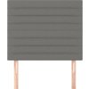 Čelo postele 90x5x118/128 cm látkové [3116455] (Barva Tmavě šedá)