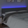 Čelo postele s LED 180x5x78/88 cm textil [3121771] (Barva Krémová)