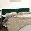 Čela postele 180x5x78/88 cm samet [346184] (Barva Tmavě moddrá)