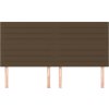 Čelo postele 180x5x118/128 cm látkové [3116489] (Barva Tmavě hnědá)