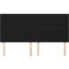 Čelo postele 180x5x118/128 cm látkové [3116489] (Barva Tmavě hnědá)