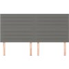 Čelo postele 180x5x118/128 cm látkové [3116489] (Barva Tmavě hnědá)