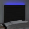 Čelo postele s LED 90x5x118/128 cm textil [3122549] (Barva Tmavě hnědá)