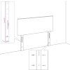 Čelo postele typu ušák 93x23x78/88 cm samet [3117182] (Barva Černá)