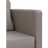 Podlahová rozkládací pohovka 2v1 112x174x55cm textil [353969] (Barva Taupe)