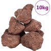 Sopečné kameny 10 kg 10–30 cm [155323] (Barva Červená)