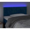 Čelo postele s LED 90x5x78/88 cm samet [3121889] (Barva Tmavě zelená)
