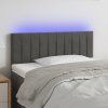 Čelo postele s LED 90x5x78/88 cm samet [3121889] (Barva Tmavě zelená)
