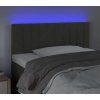 Čelo postele s LED 90x5x78/88 cm samet [3121889] (Barva Tmavě zelená)