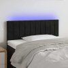 Čelo postele s LED 90x5x78/88 cm samet [3121889] (Barva Tmavě zelená)