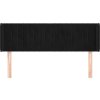 Čelo postele typu ušák 147x16x78/88 cm samet [3119056] (Barva Černá)