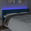 Čelo postele s LED 163 x 16 x 78/88 cm samet [3123430] (Barva Světle šedá)
