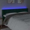 Čelo postele s LED 163 x 16 x 78/88 cm samet [3123430] (Barva Světle šedá)