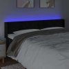 Čelo postele s LED 163 x 16 x 78/88 cm samet [3123430] (Barva Světle šedá)