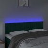 Čelo postele s LED 144x5x78/88 cm samet [3121902] (Barva Tmavě moddrá)