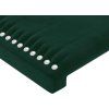 Čelo postele s LED 80x5x118/128 cm samet [3122314] (Barva Světle šedá)